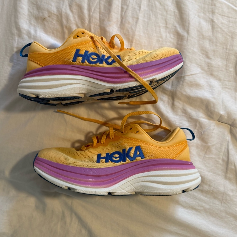Orange & Purple Hoka Bondi 8 Women’s